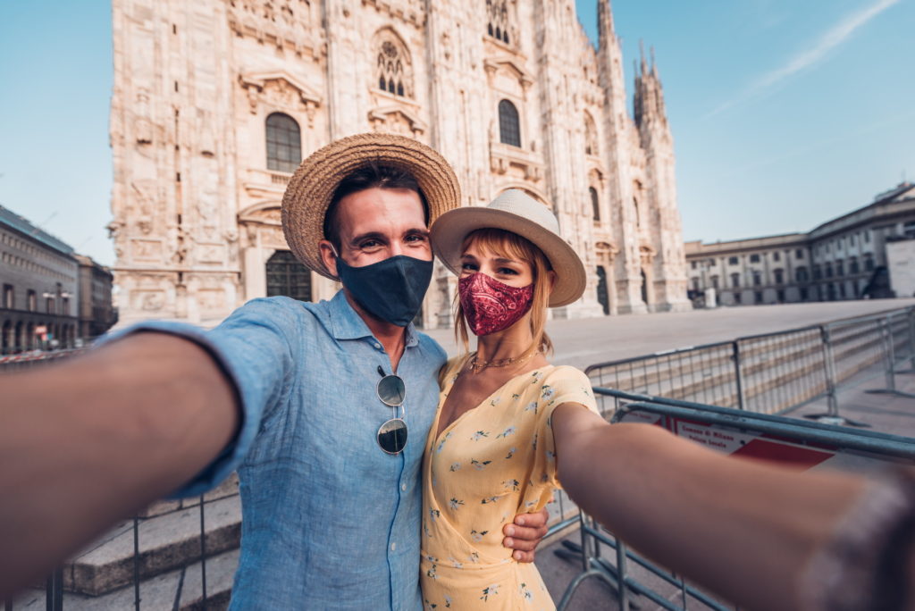Touristen in Mailand