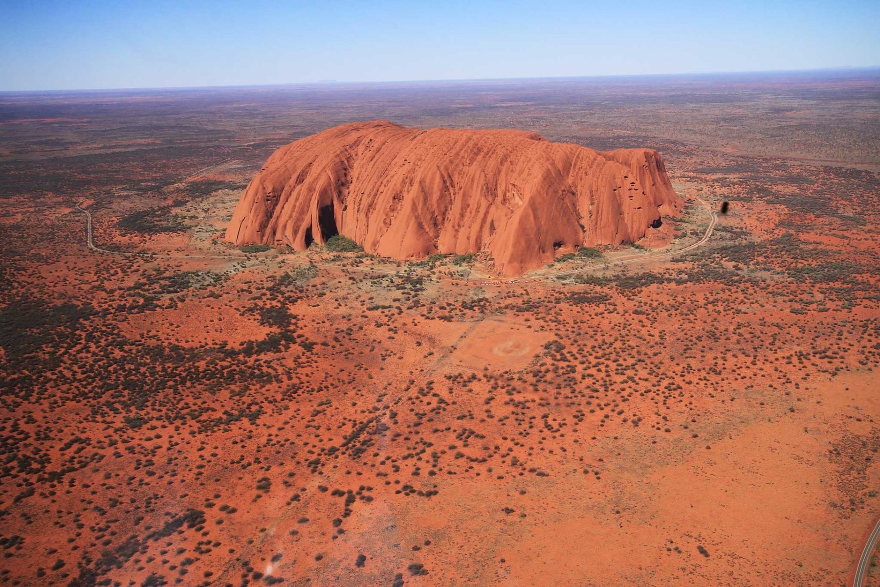 Uluru Luftaufnahme