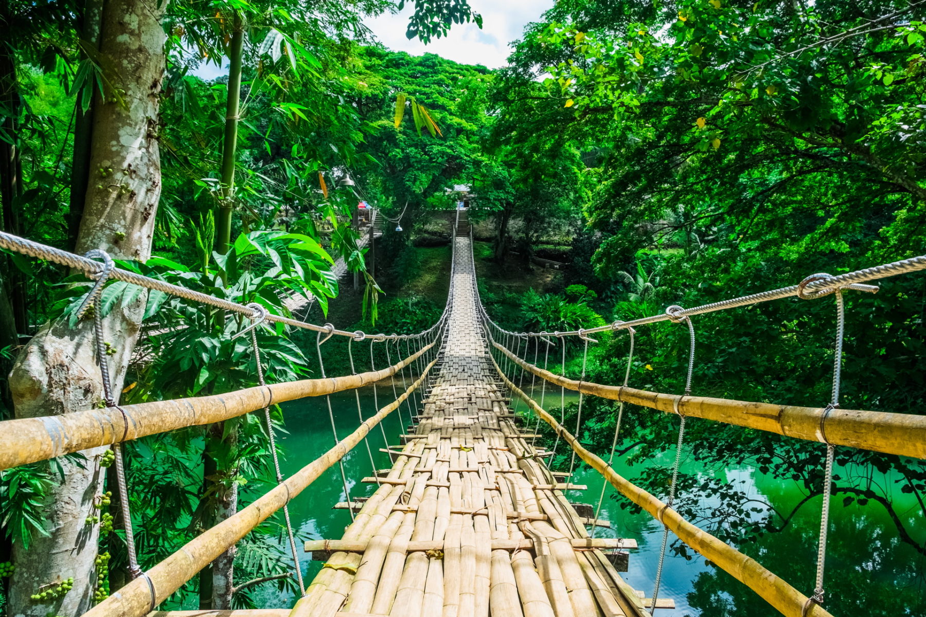 Bambus Brücke Philippinen